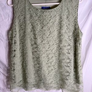 Signature Women's Lace Blouse - Sage